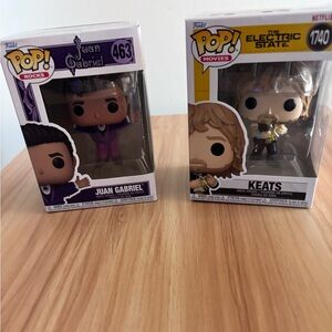 Setof 2 FUNKO POP! Vinyl Figures JUAN GABRIEL & The Electric State KEATS NEW